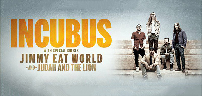 Incubus with Special Guests Jimmy Eat World and Judah and the Lion