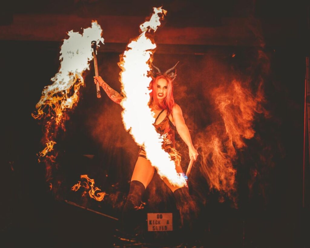 Cherry Bombs fire dancing