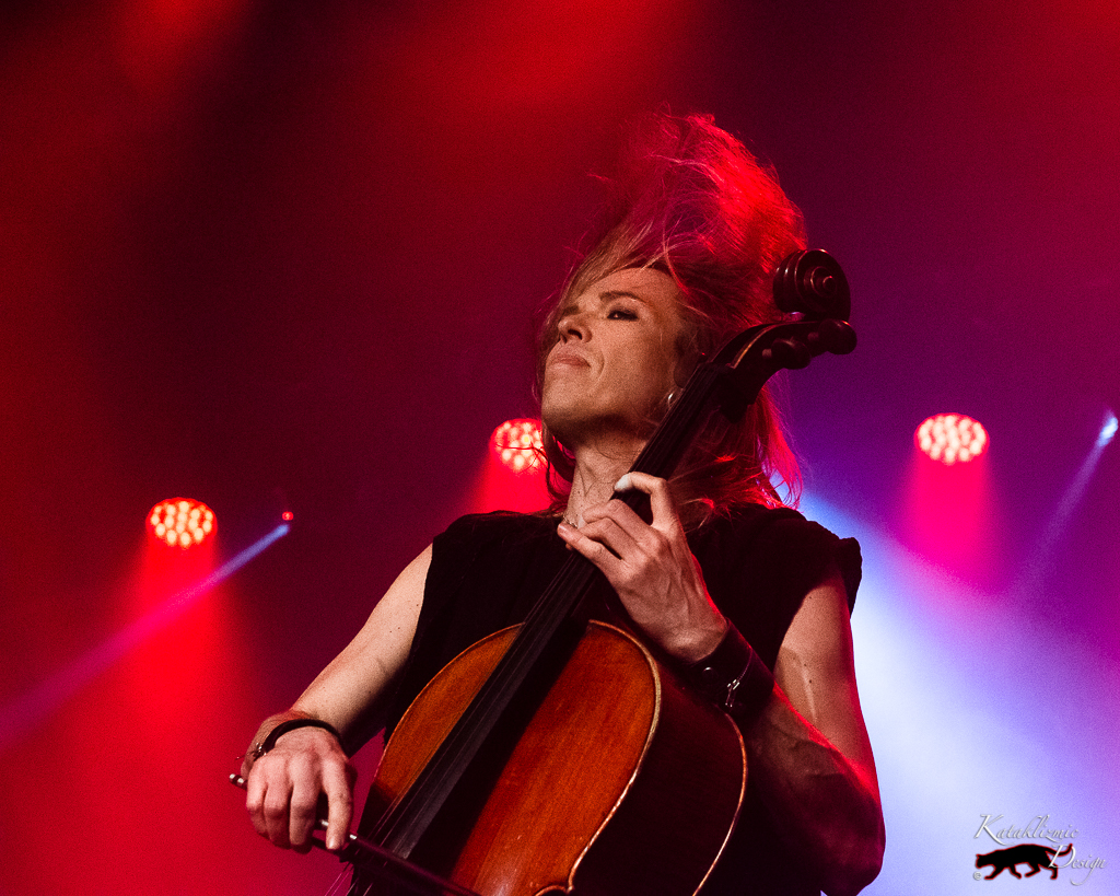 Eicca Toppinen of Apocalyptica performing