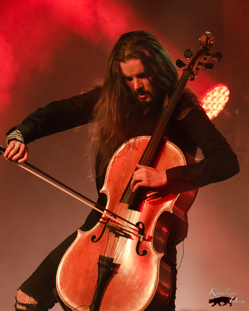 Perttu Kivilaakso of Apocalyptica performing live