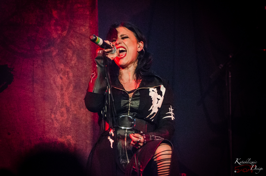 Cristina Scabbia of Lacuna Coil performing