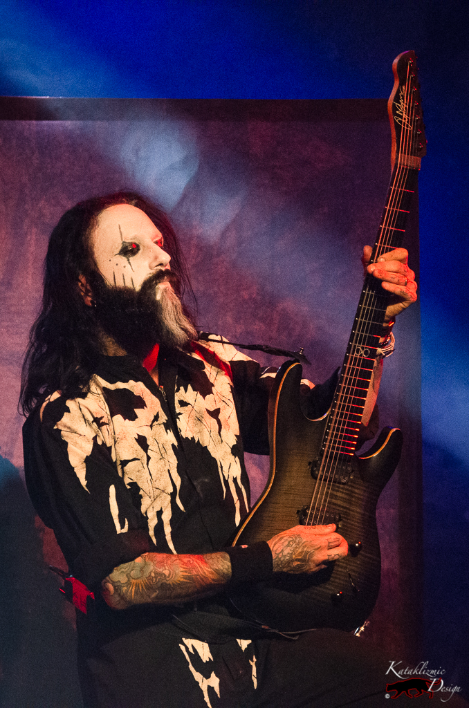 Diego Cavalotti of Lacuna Coil performing live
