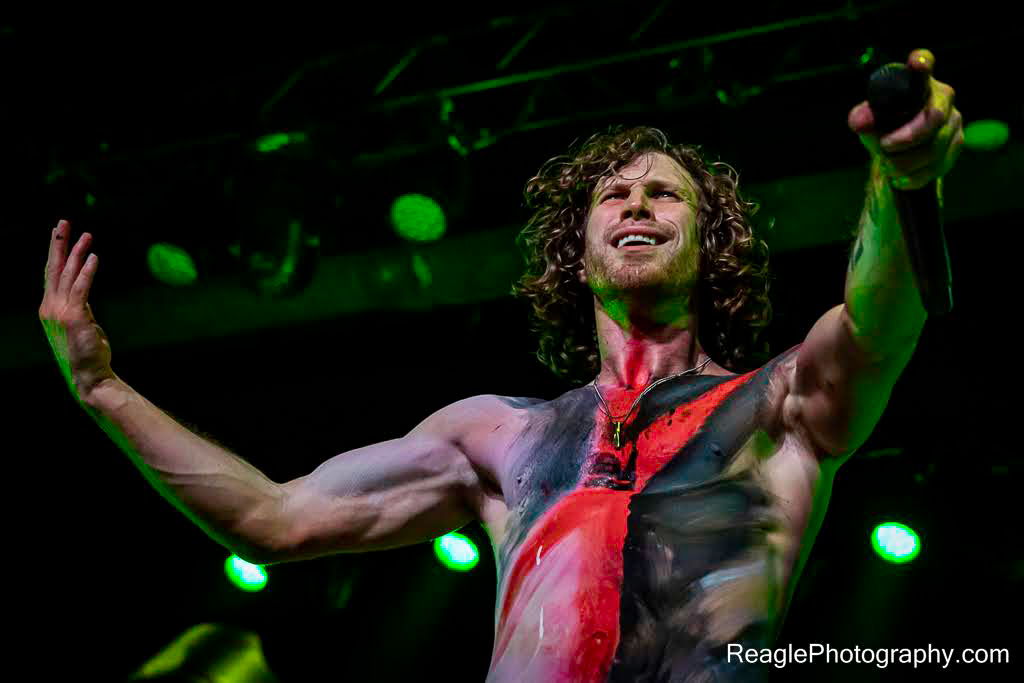 Jonny Hawkins of Nothing More performing in Phoenix