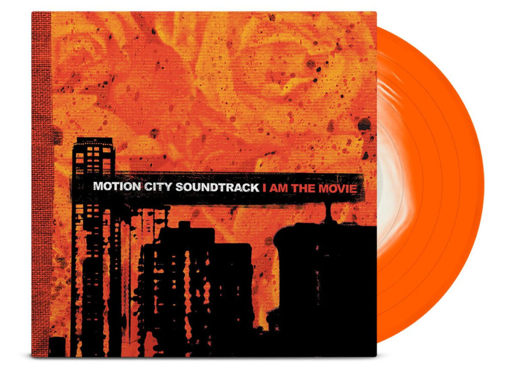 Motion City Soundtrack "I Am The Movie" LP Limited Edition tangerine and milky clear vinyl