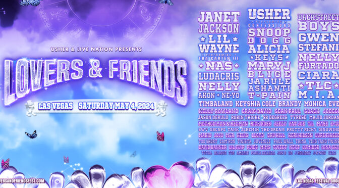 Lovers & Friends Festival banner with lineup