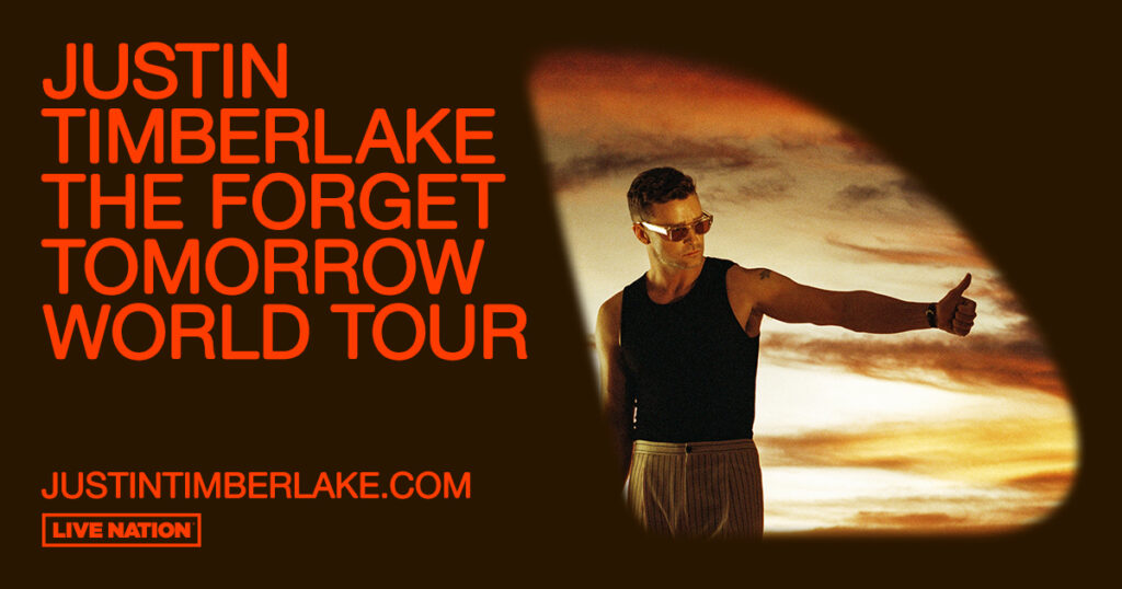 Justin Timberlake The Forget Tomorrow World Tour banner
