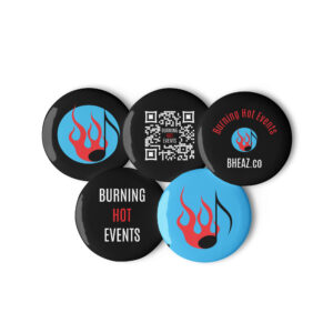 Pin button 5-pack - BHE Brand Variety - Image 2